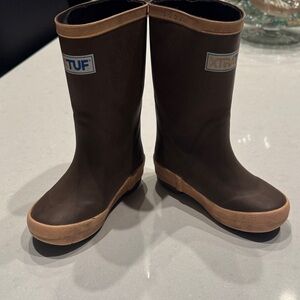 XTRATUF Kids' Dark Brown Rain Boots